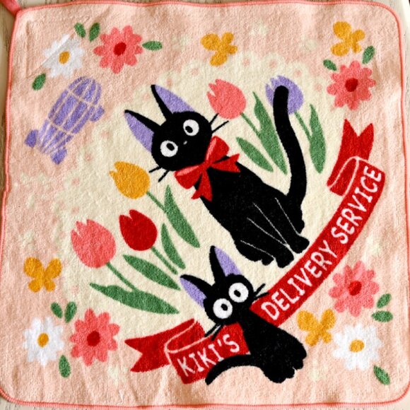 LAST DAY CLOSE SHOP Kiki’s Delivery Service Cotton Hand Towel - 35x35cm - Picture 2 of 3